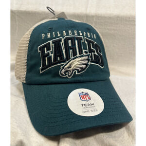 NWT Philadelphia Eagles Hat‎ Team Apparel NFL Football Adjustable Trucker Mesh